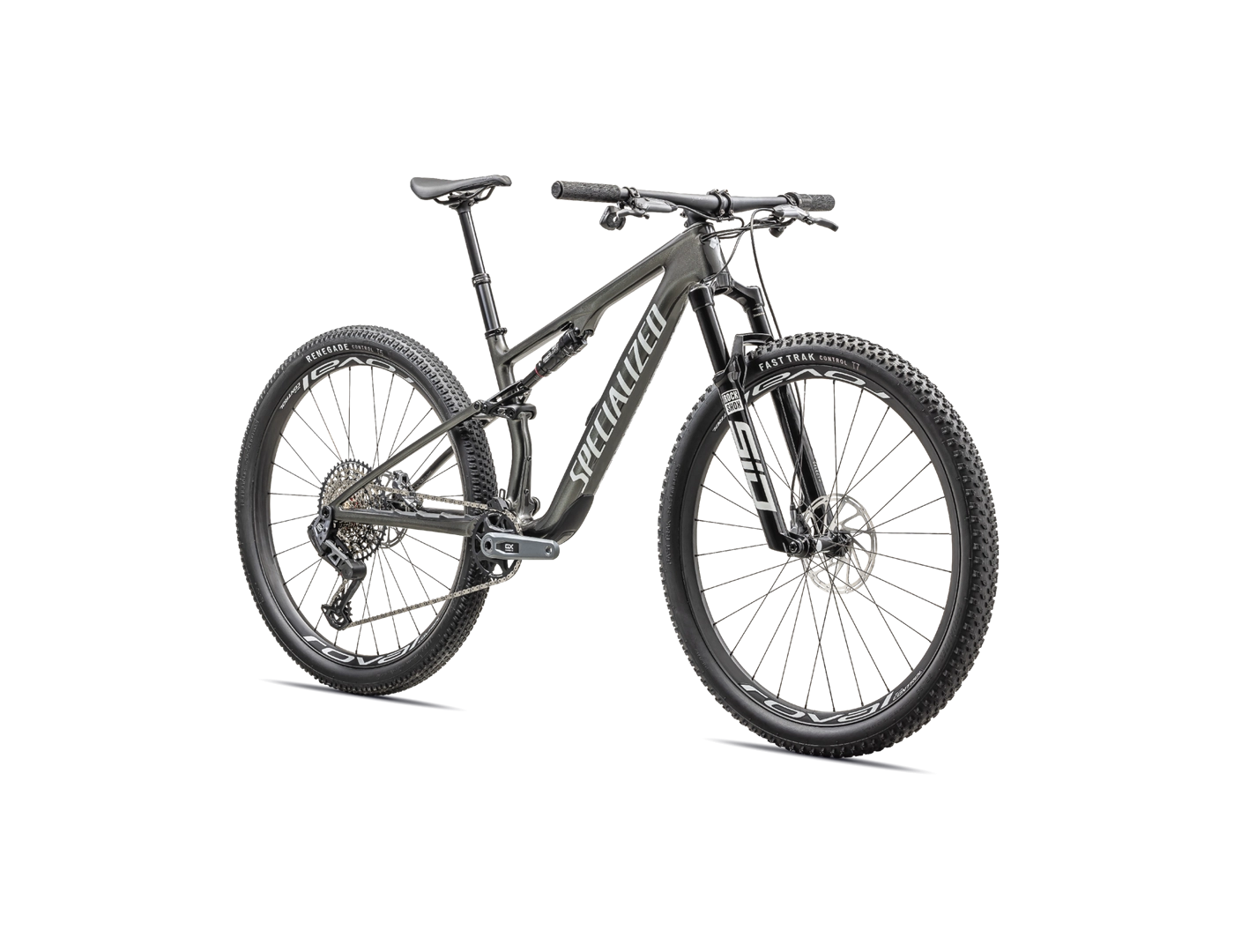 2024 Specialized EPIC 8 Expert Mountain Bike - Small, Gloss Carbon/Black Pearl White