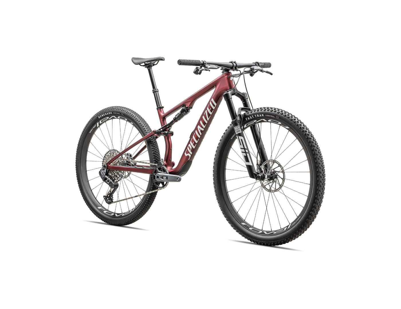 2024 Specialized EPIC 8 Expert Mountain Bike - Small, Satin/Redsky White