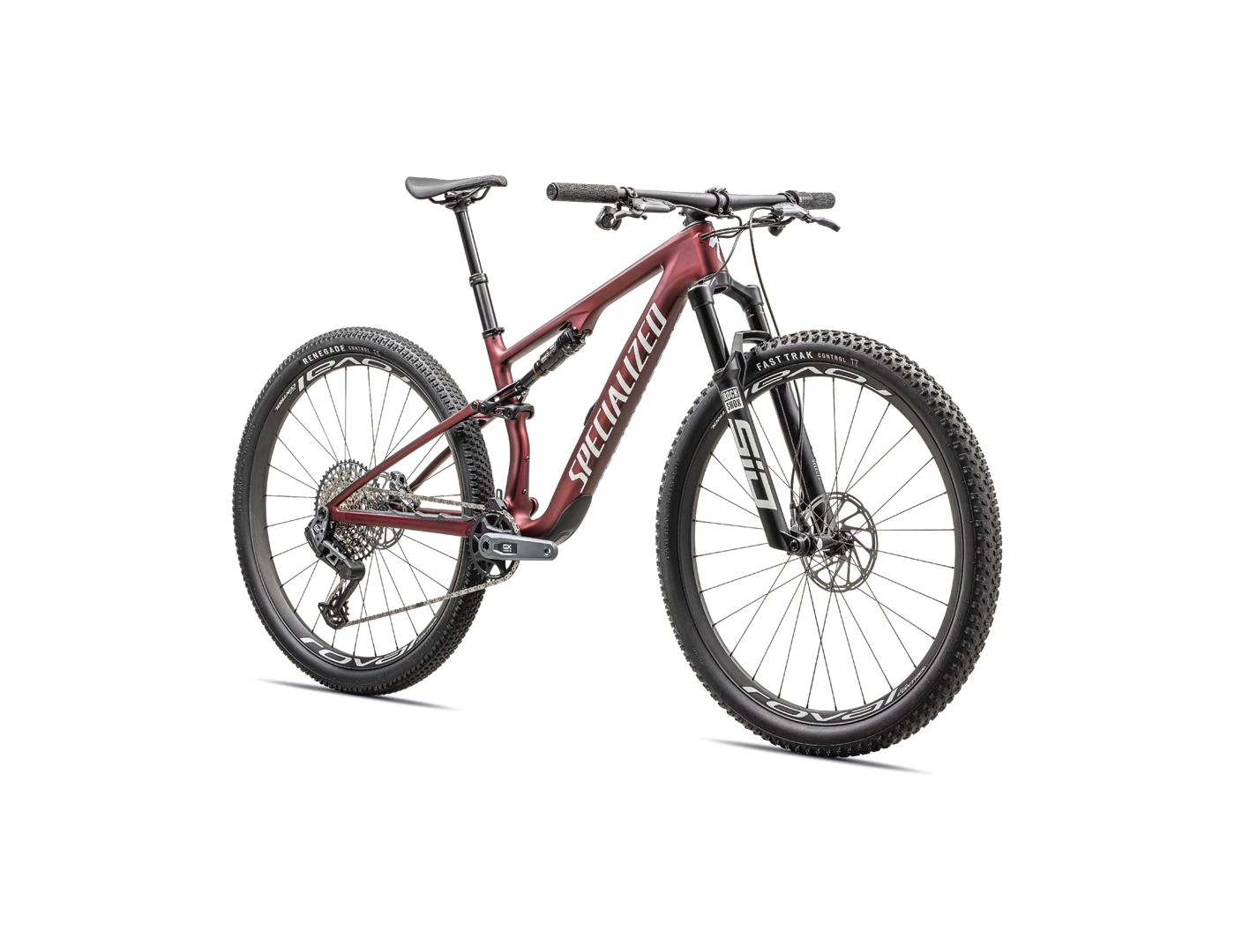 2024 Specialized EPIC 8 Expert Mountain Bike - Small, Satin/Redsky White