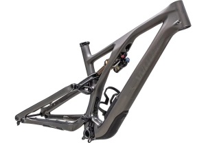 2024 SPECIALIZED STUMPJUMPER EVO S-WORKS FRAME - S1, SATIN / GLOSS BLACK PEARL / BRUSHED BLACK CHROME