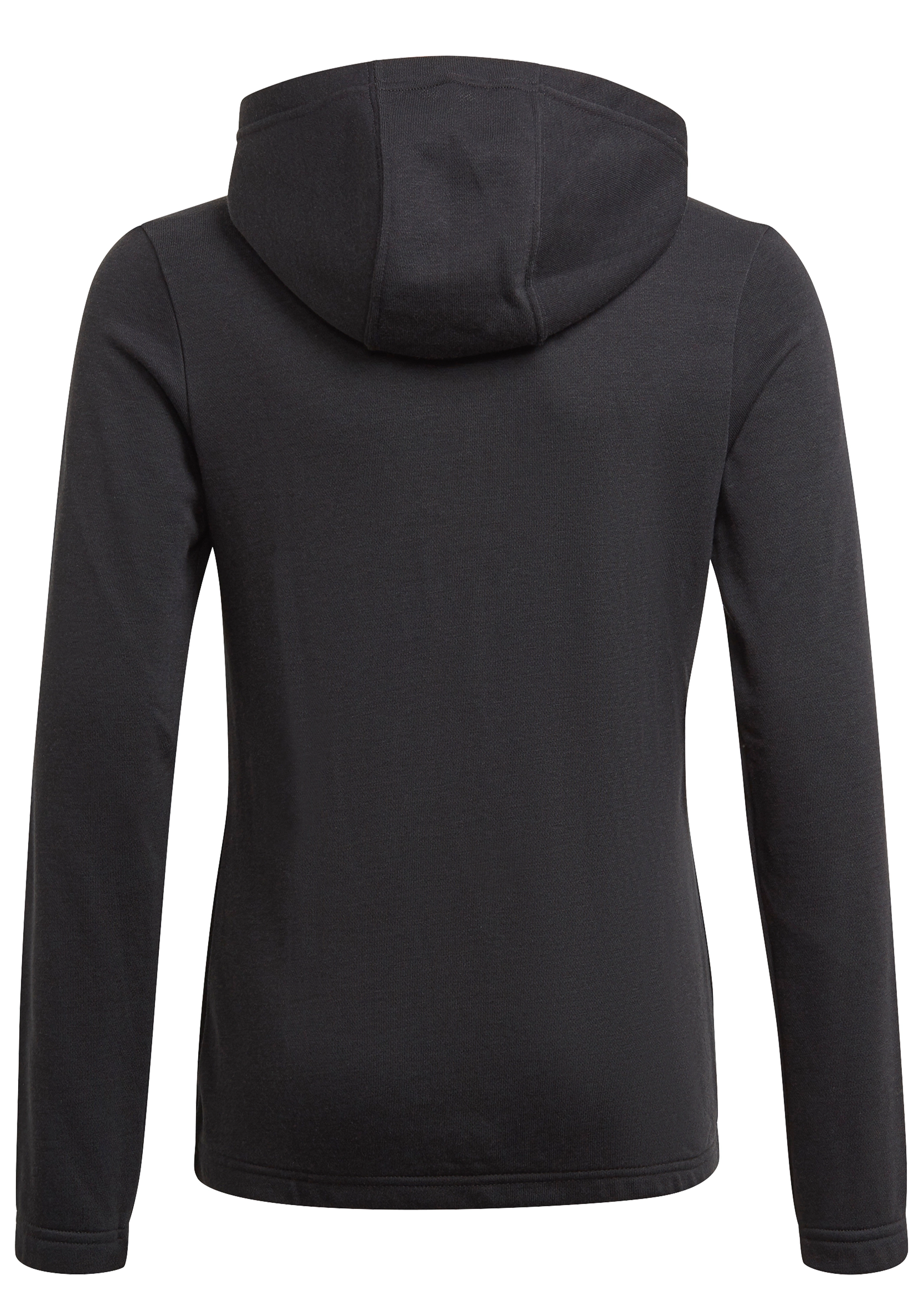 Adidas Girls Essentials 3 Stripe Full Zip Hoodie