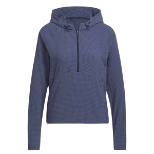 adidas - Women's Seersucker 1/4-Zip Hoodie (HS8971)