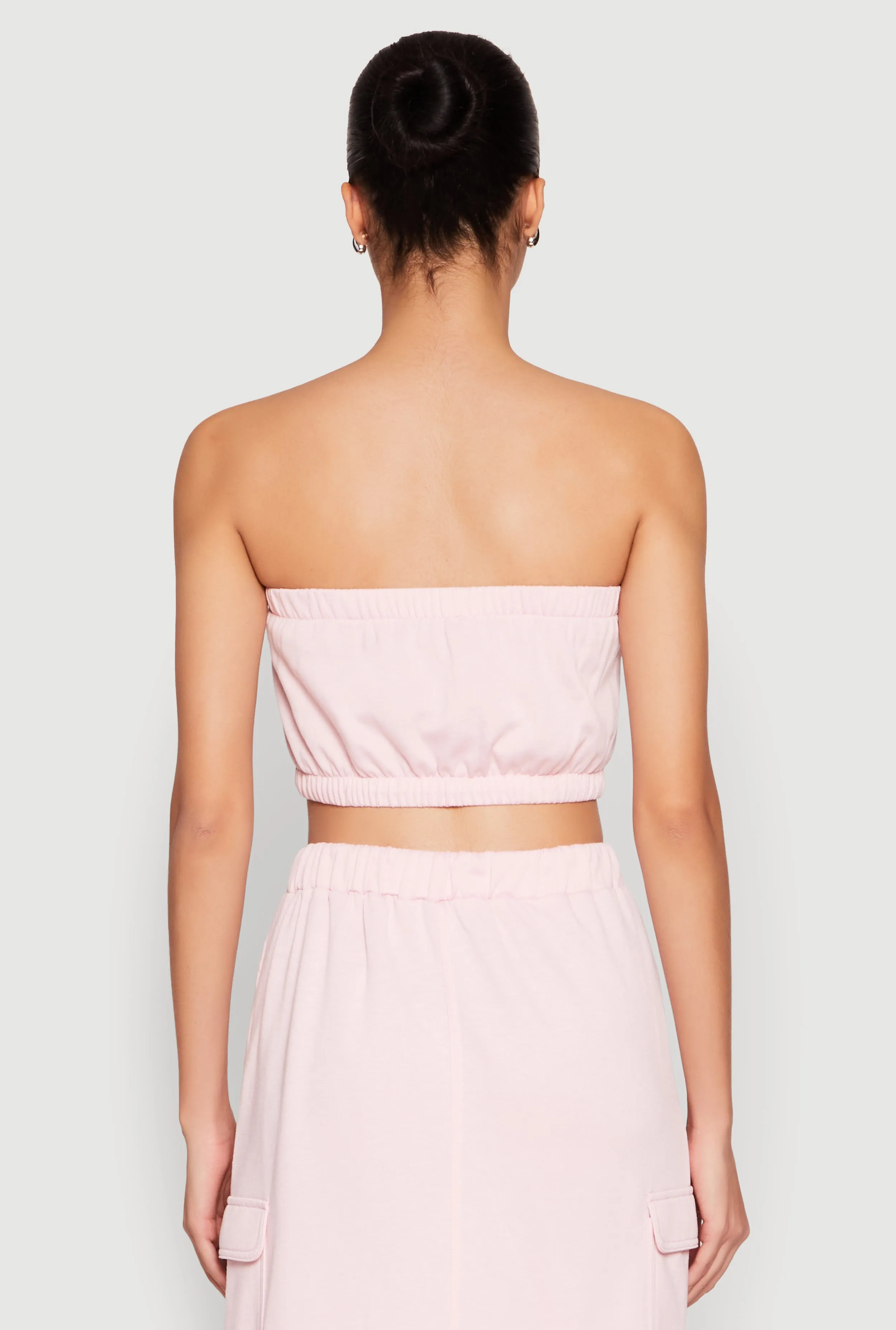 Almost Famous Toggle Drawstring Bandeau Top