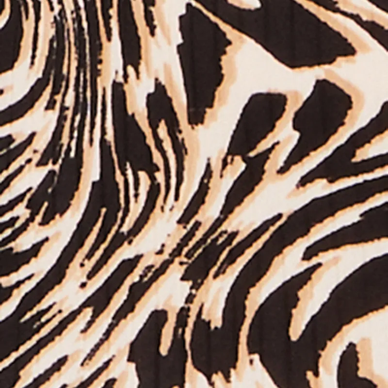 Animal Print Scoop Neck Tank Dress