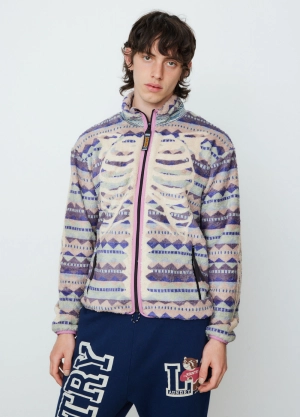 Ashland Stripe & Bone Fleece Zip Blouson