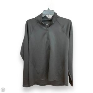 Athletic Top Long Sleeve Collar By Under Armour In Black, Size: Xl