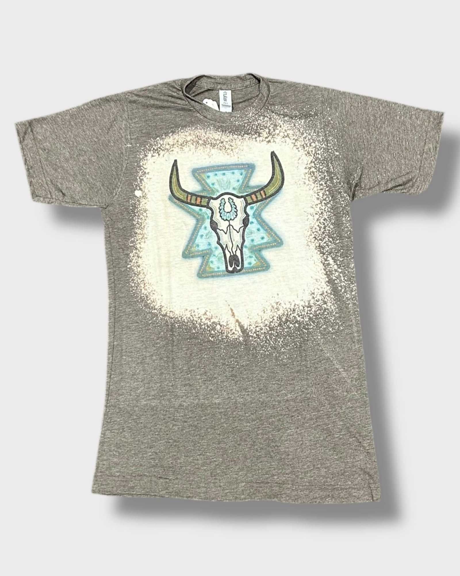 Aztec Turquoise Skull T-shirt AZT001