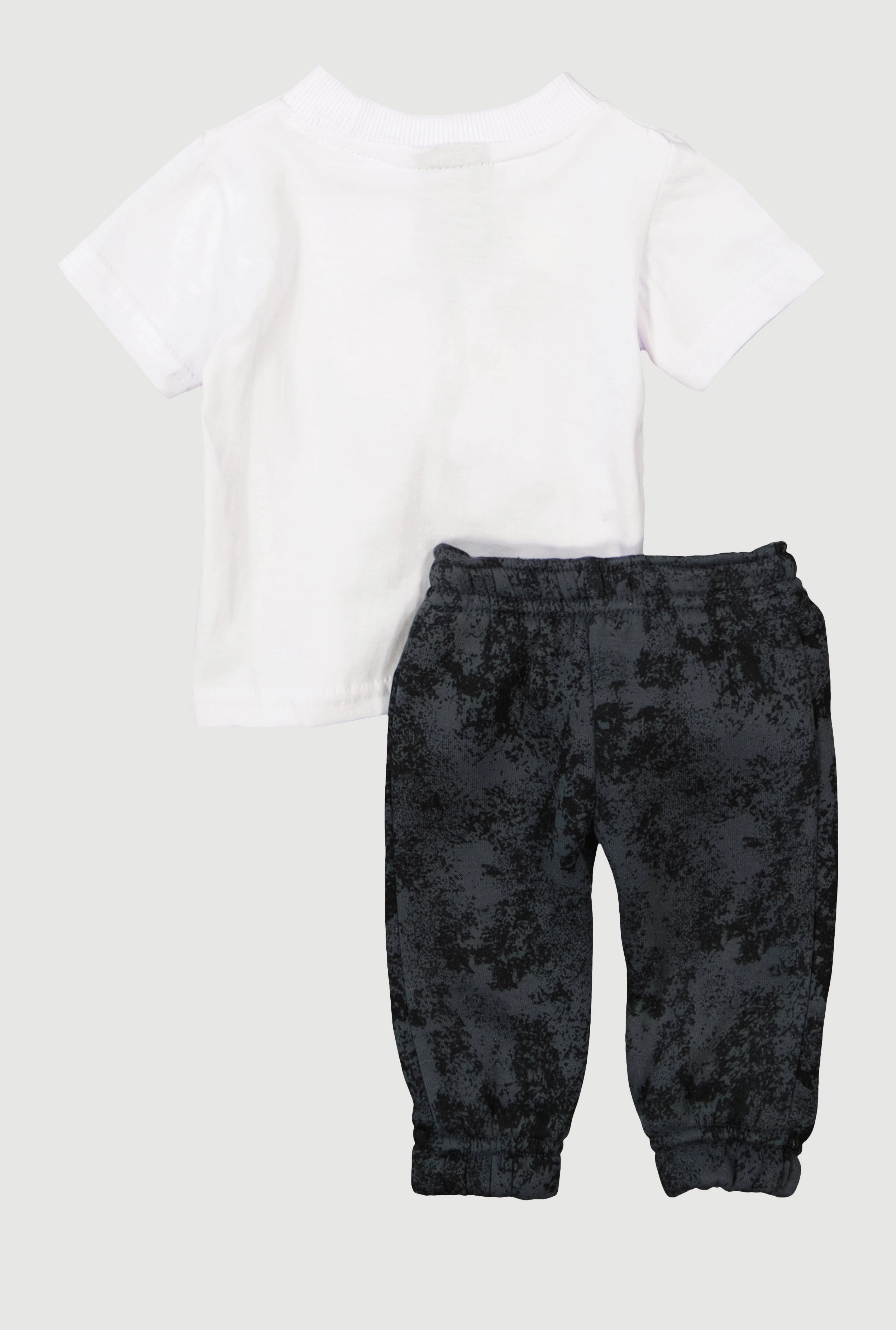 Baby Boys 0-9M Mamas Boy Bear Graphic Tee and Joggers