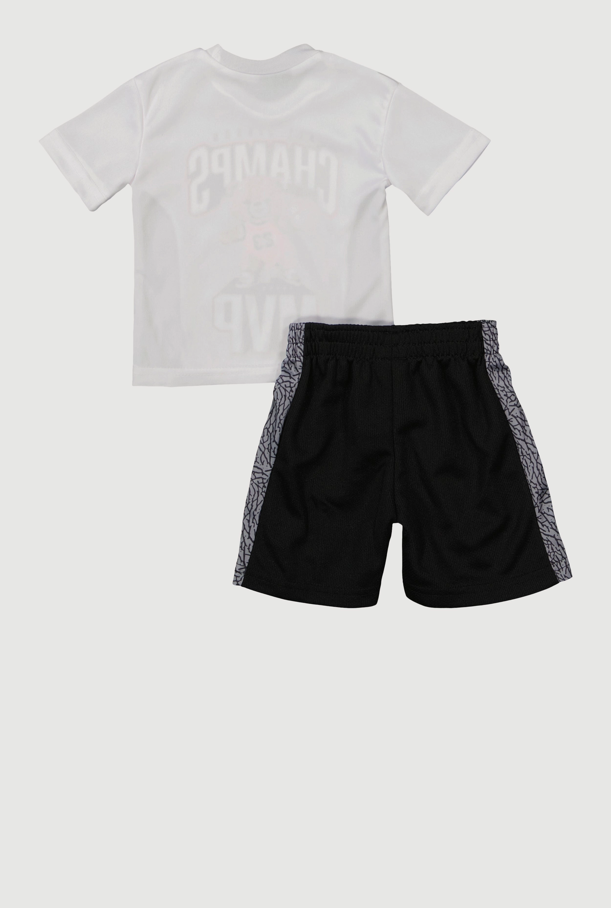 Baby Boys 12-24M All Season Champs Graphic Tee and Jersey Mesh Shorts