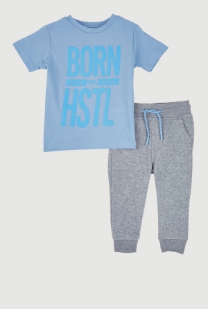Baby Boys 12-24M Born Hustl Graphic Tee and Joggers