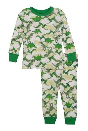 Baby Boys 12-24M Graphic Print Thermal Top and Pants Set