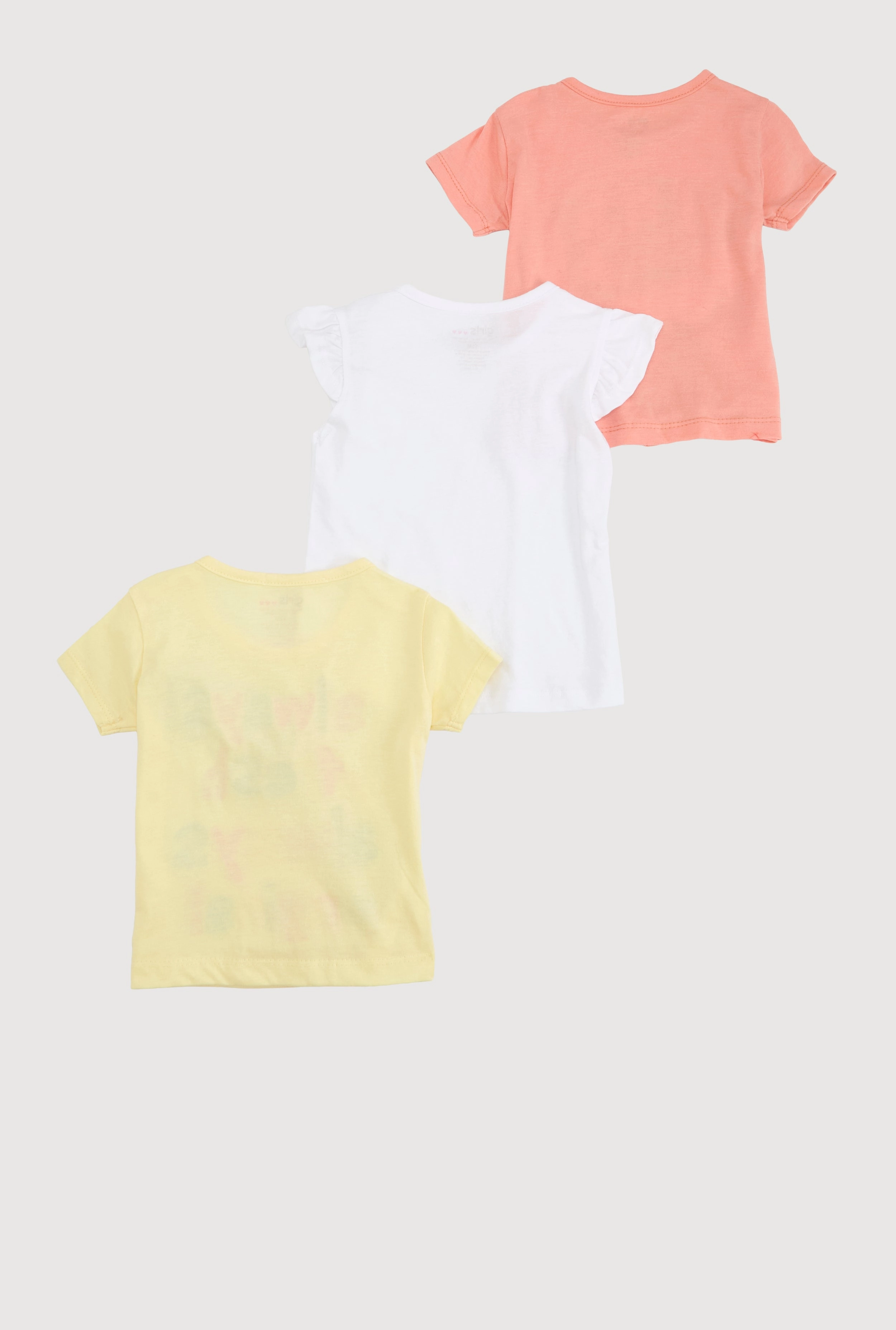 Baby Girls 12-24M Graphic Short Sleeve Tops 3 Pack
