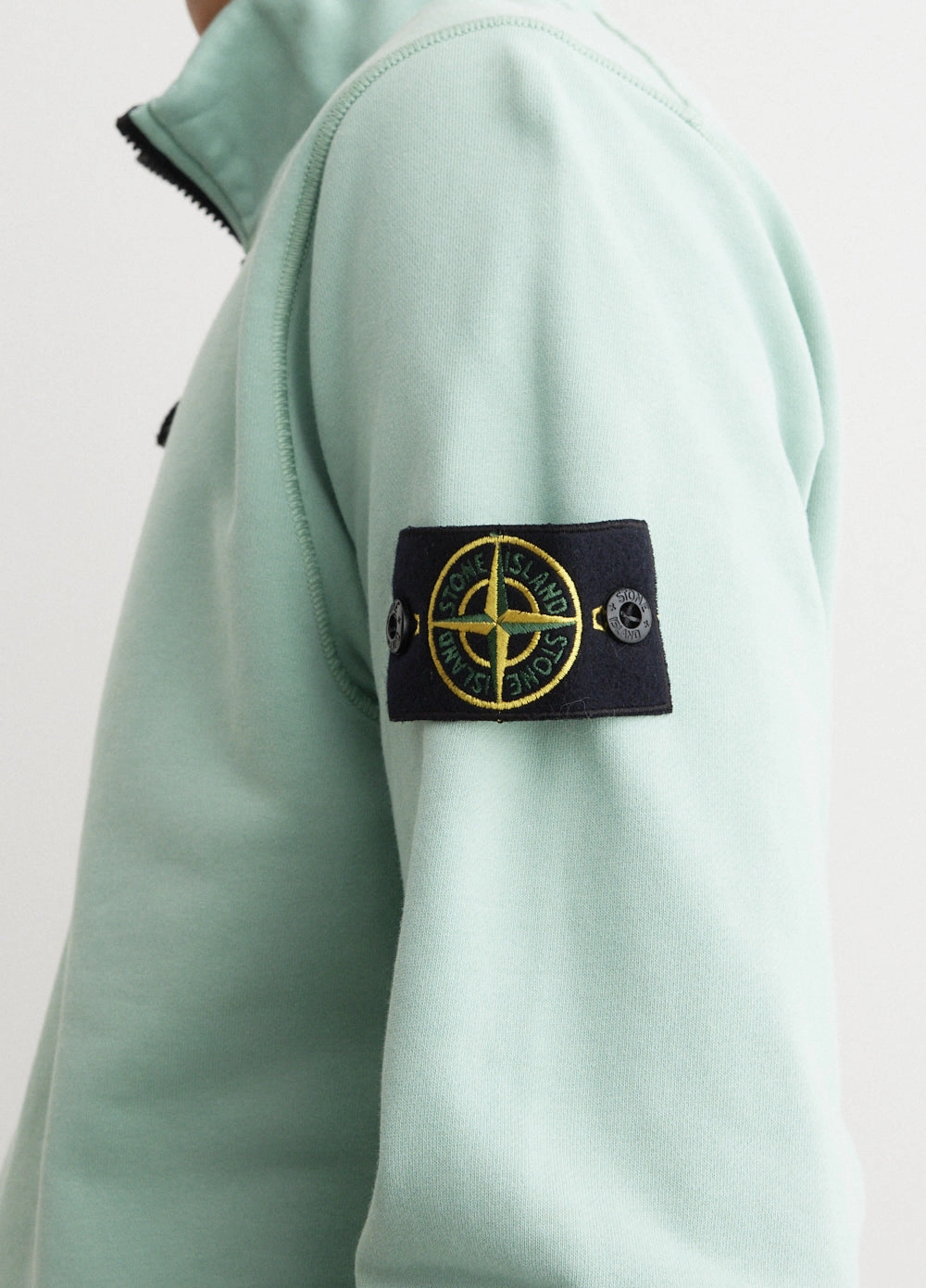 Badge Half Zip Sweatshirt