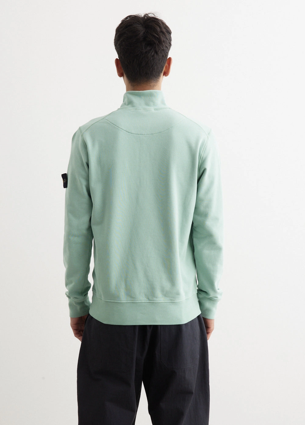 Badge Half Zip Sweatshirt