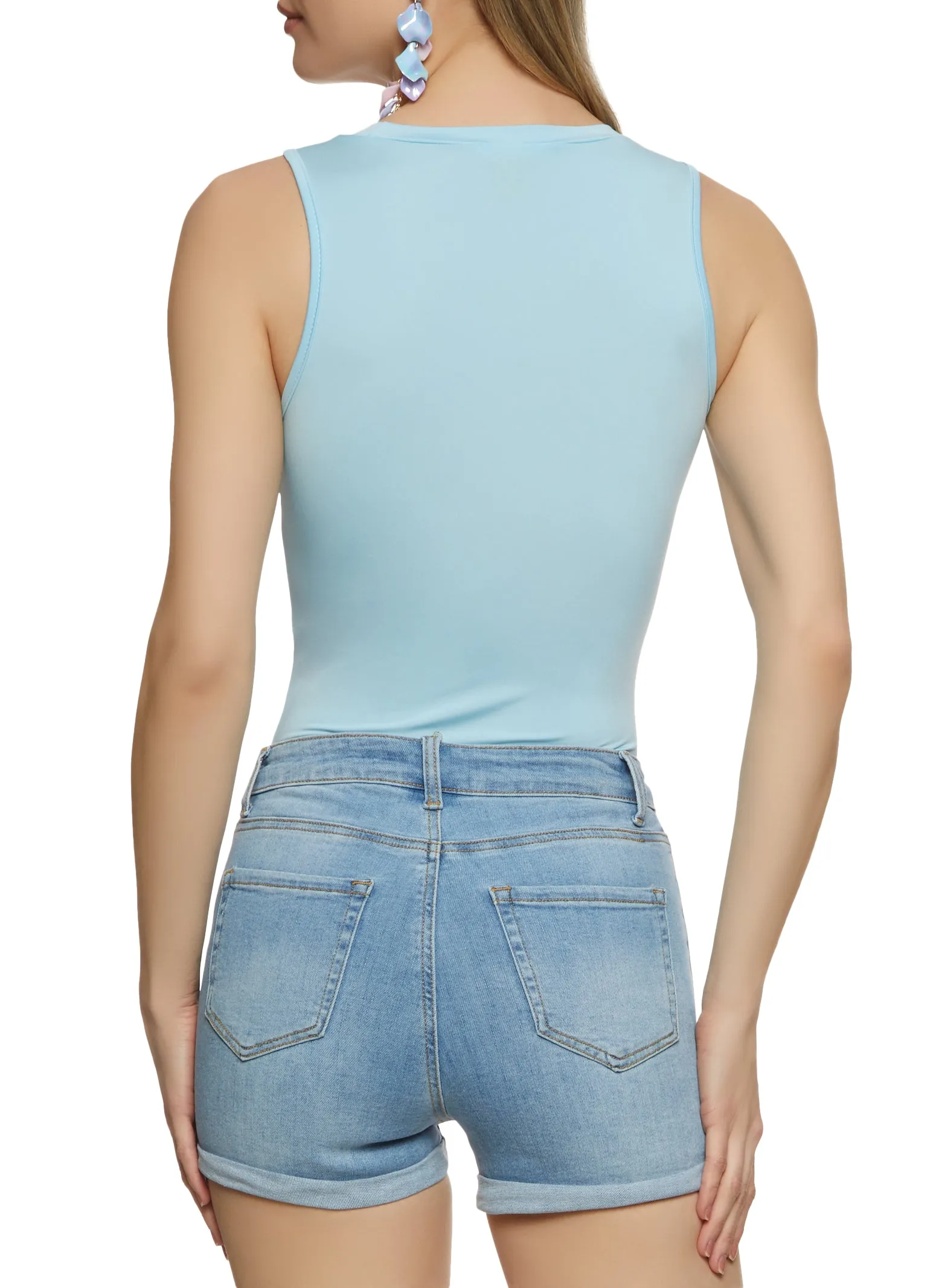 Basic Crew Neck Tank Bodysuit