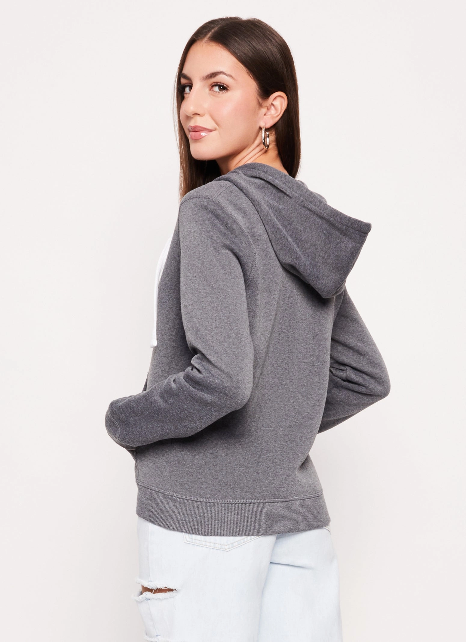 Basic Zip Front Hoodie