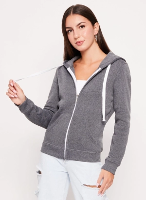 Basic Zip Front Hoodie