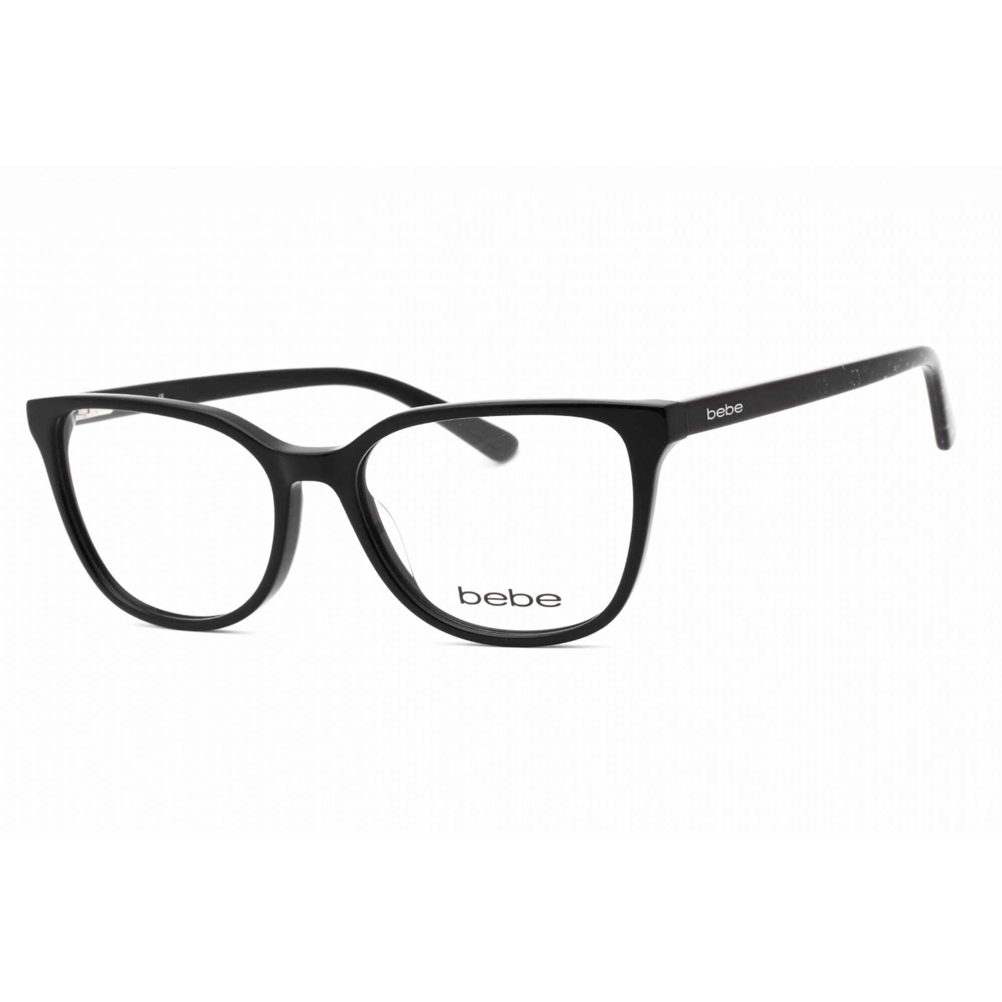 Bebe Women's Eyeglasses - Jet Full Rim Cat Eye Frame Clear Demo Lens | BB5201 001