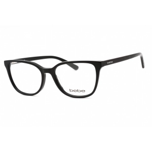 Bebe Women's Eyeglasses - Jet Full Rim Cat Eye Frame Clear Demo Lens | BB5201 001