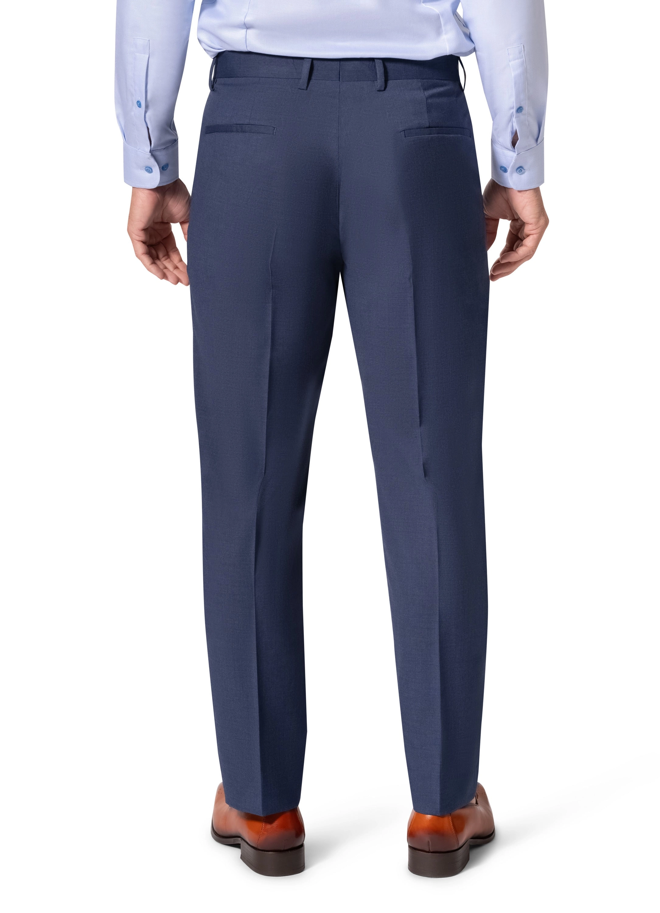 Bergamo Orange MARCO 003 Slim Fit Suit - Blue