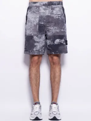 Bermuda Econyl Camouflage Grey