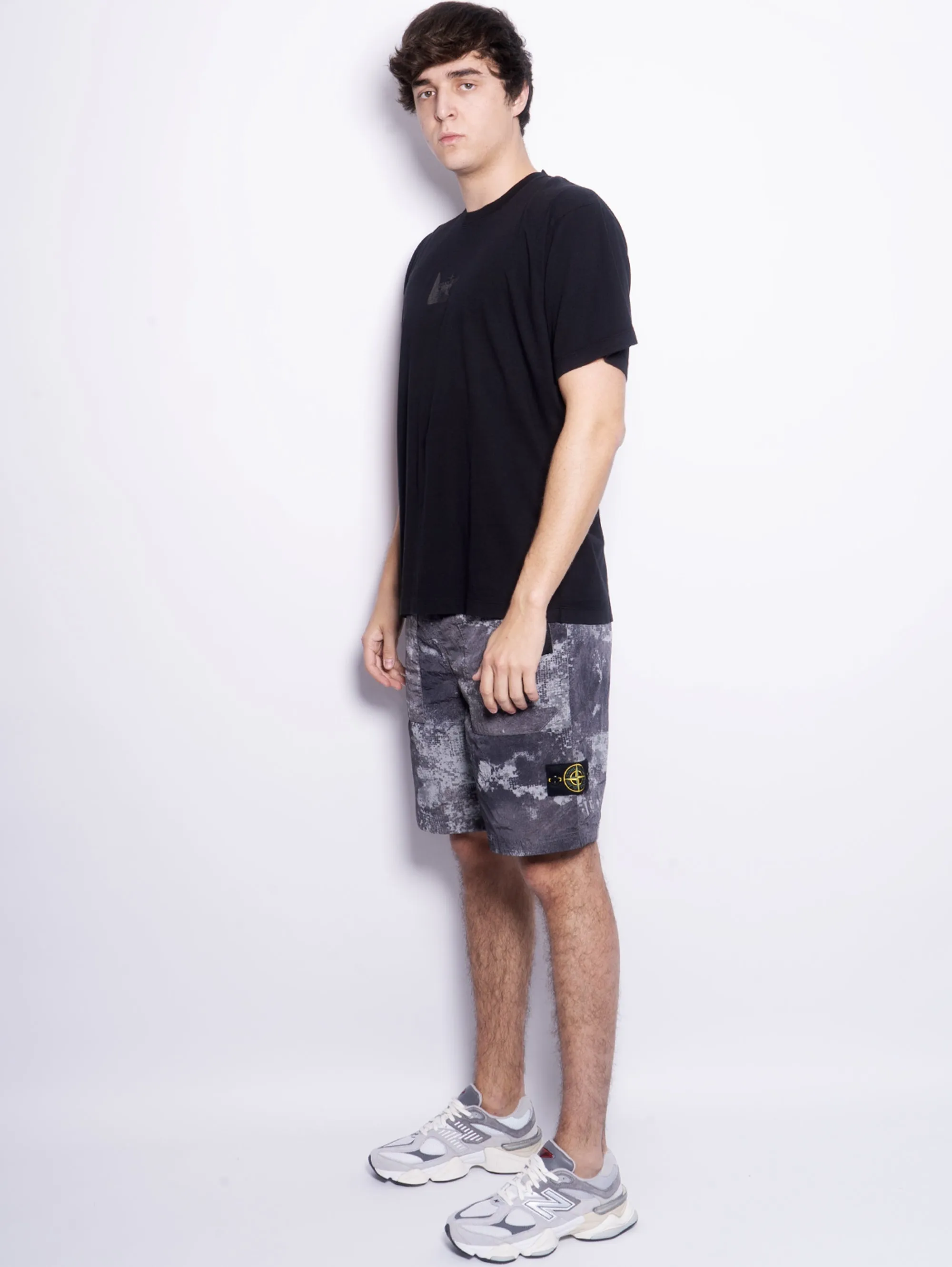 Bermuda Econyl Camouflage Grey