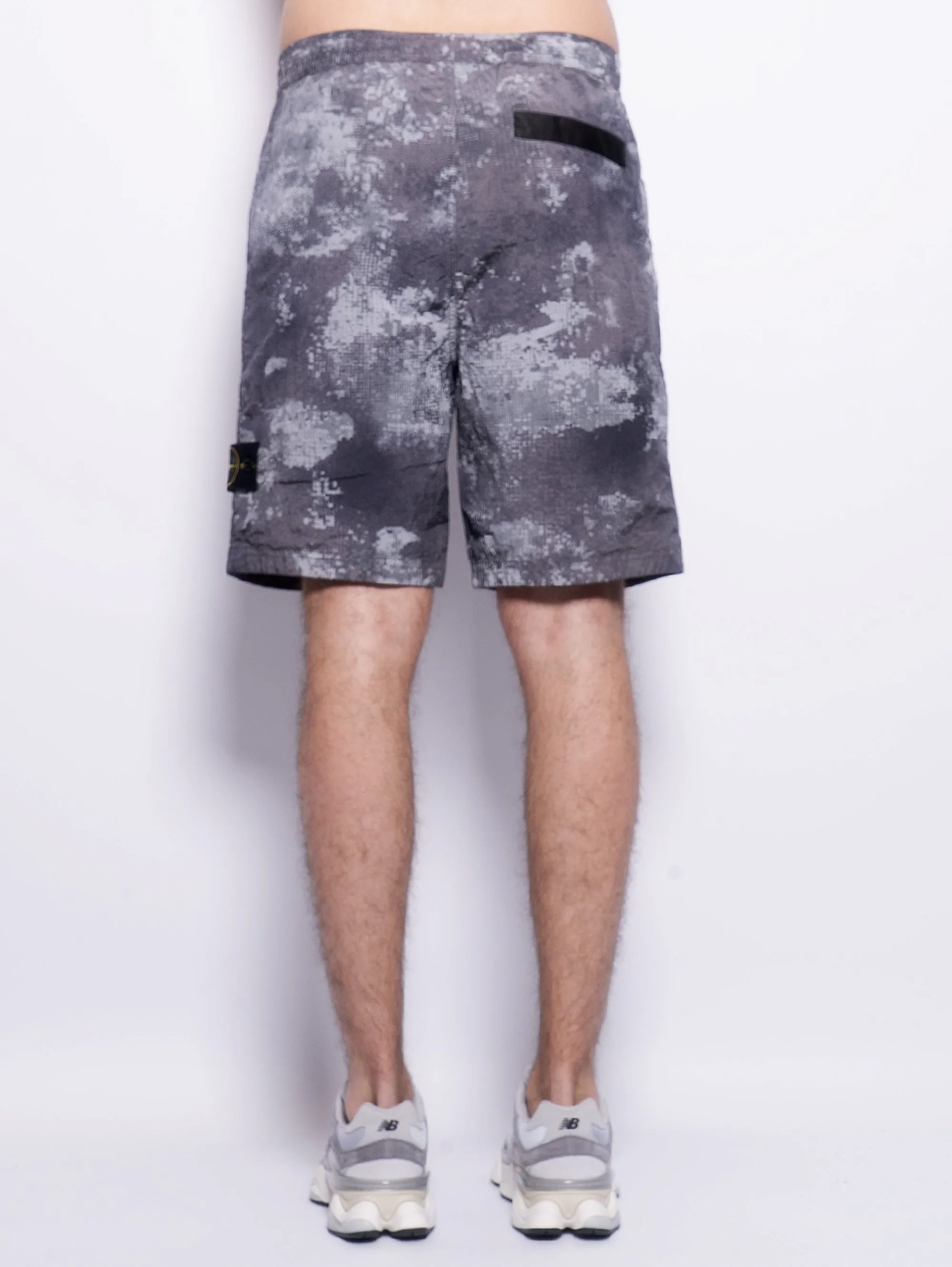 Bermuda Econyl Camouflage Grey