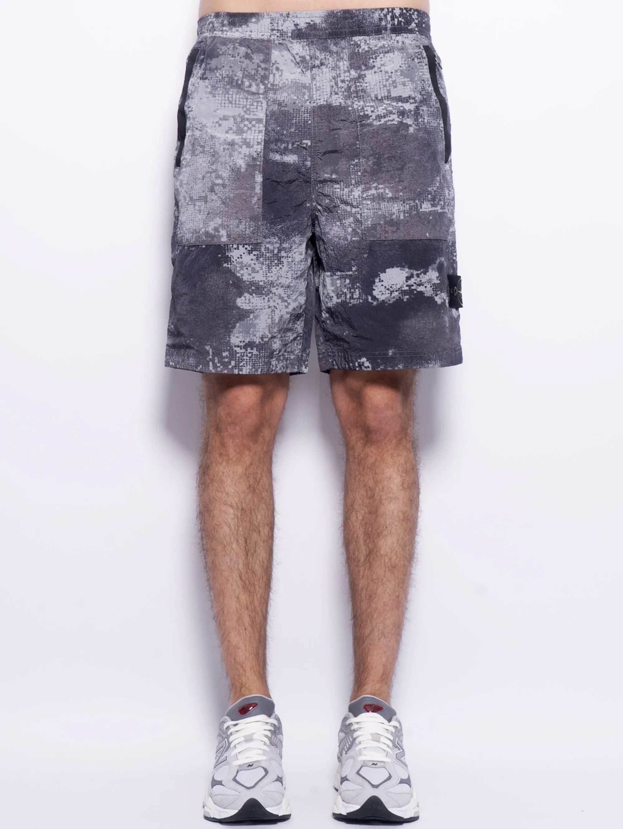 Bermuda Econyl Camouflage Grey