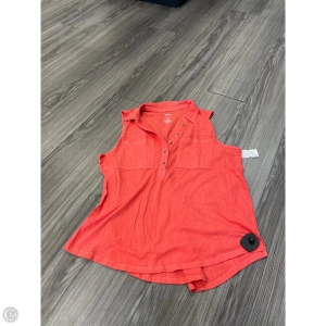 Blouse Sleeveless By Sophie Max In Orange, Size: Xl