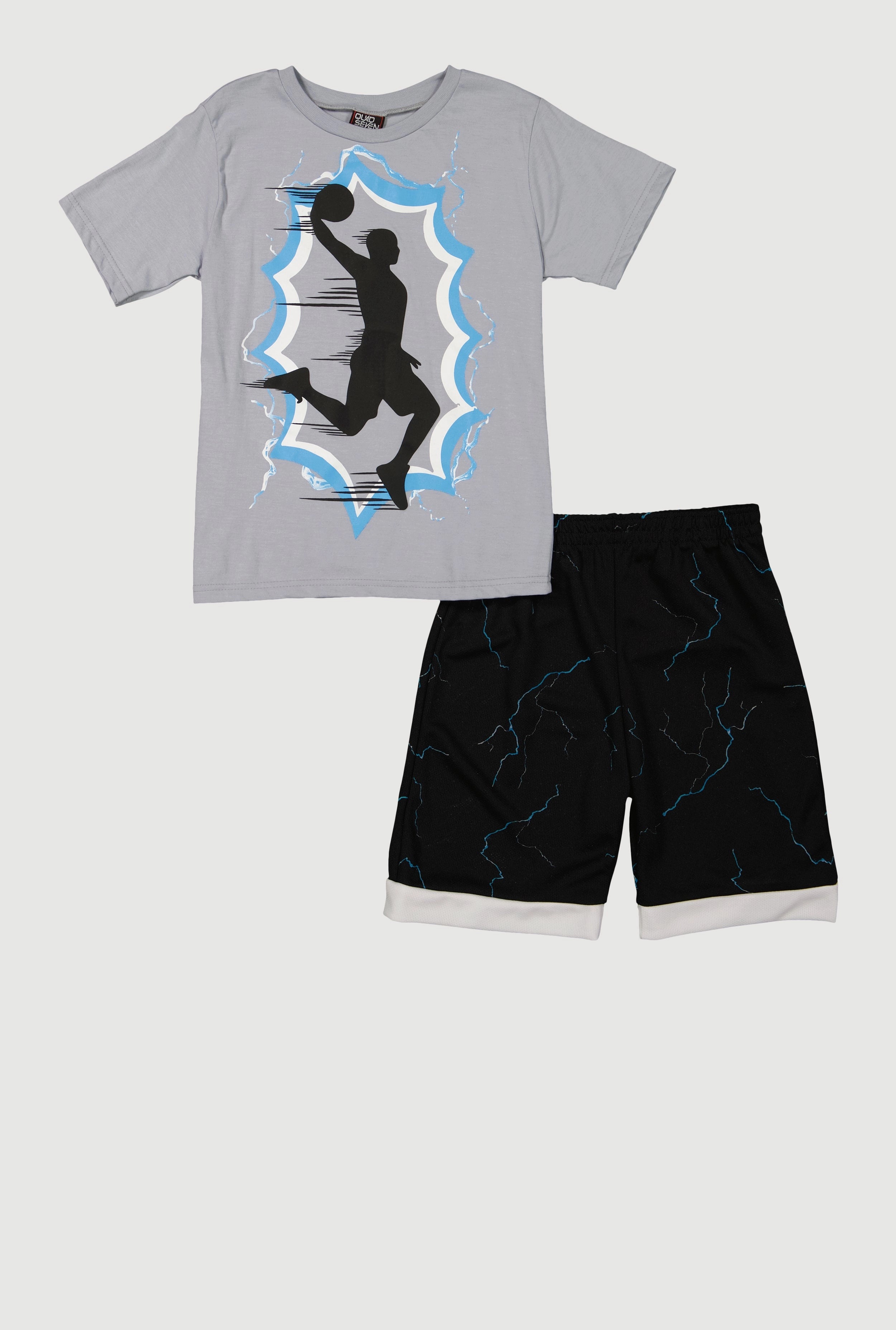 Boys Basketball Graphic Tee and Shorts