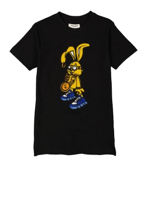 Boys Bunny Chenille Patch Graphic T Shirt