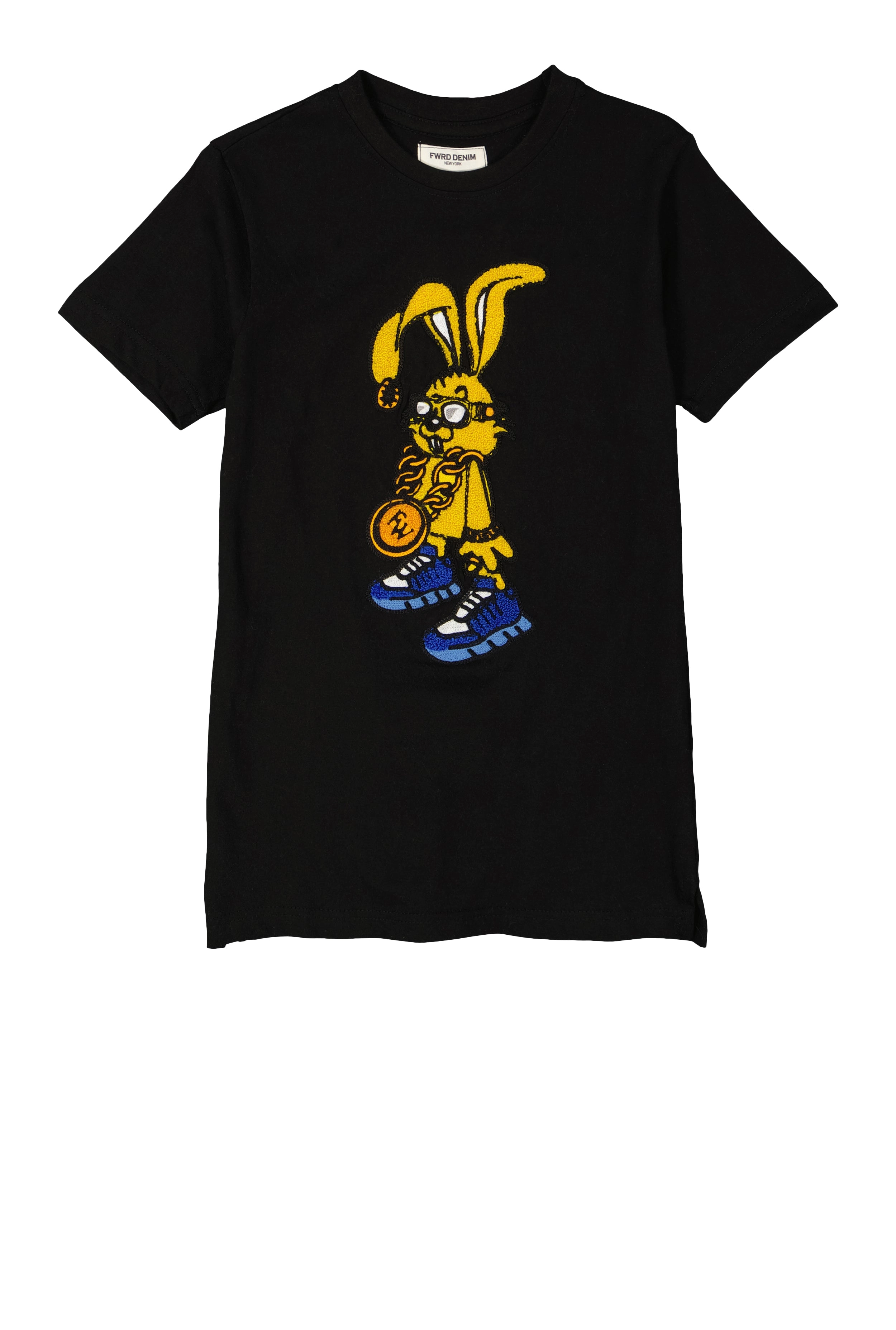 Boys Bunny Chenille Patch Graphic T Shirt