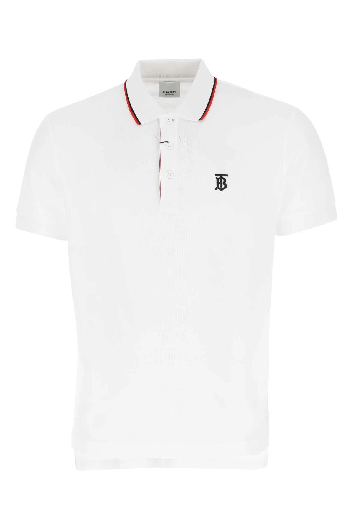 Burberry Embroidered Logo Polo Shirt