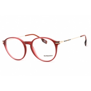 Burberry Unisex Eyeglasses - Full Rim Round Bordeaux Plastic Frame | 0BE2365 4022