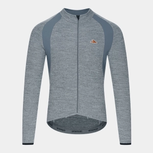 Café du Cycliste Men's Marguerite Long Sleeve Merino Jersey