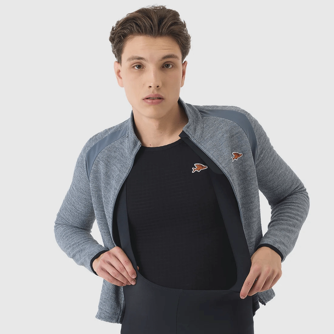 Café du Cycliste Men's Marguerite Long Sleeve Merino Jersey