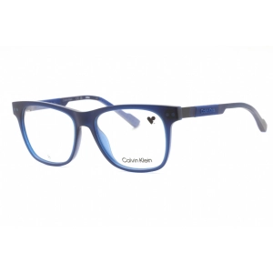 Calvin Klein Men's Eyeglasses - Blue Injected Propionate Square Frame | CK23521 438