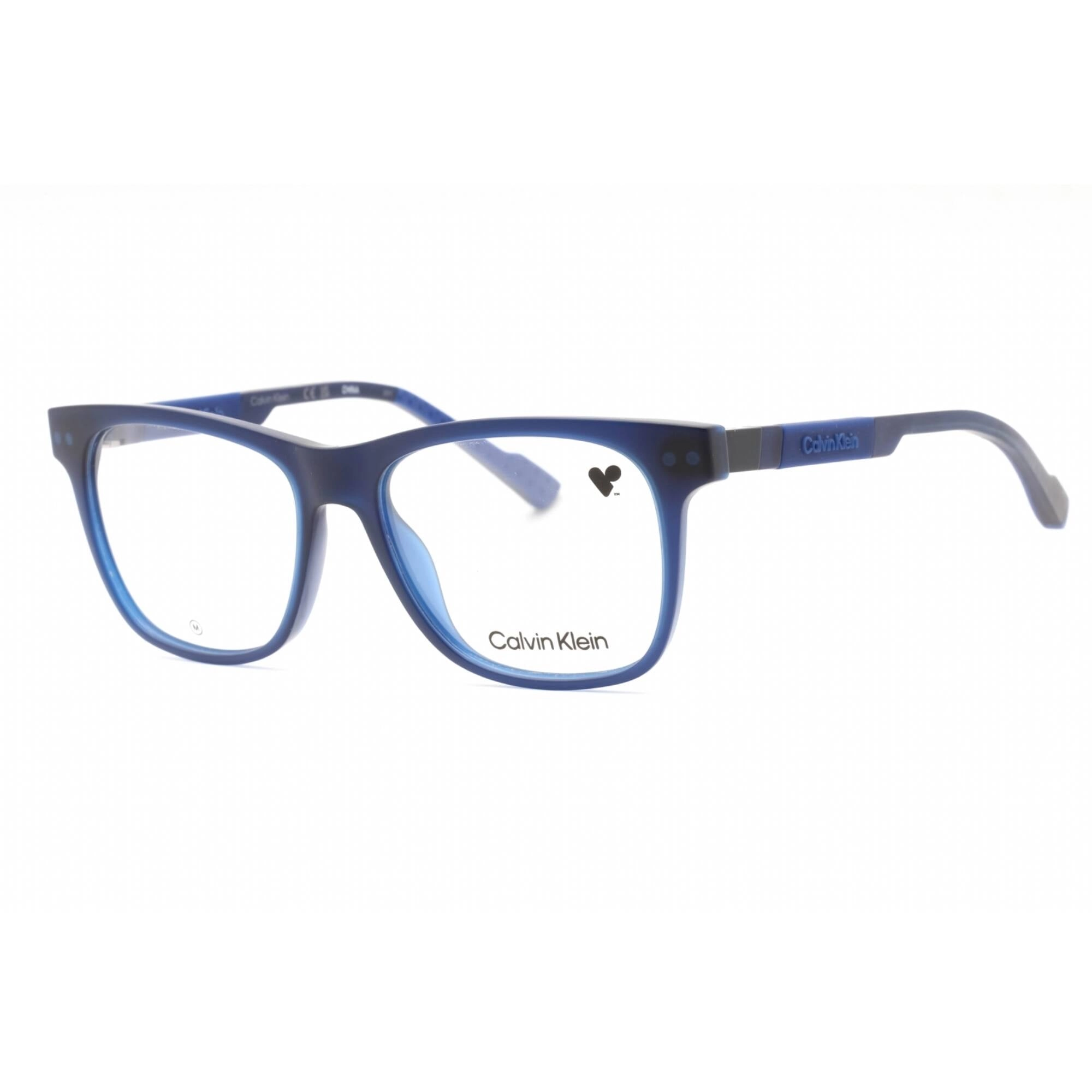 Calvin Klein Men's Eyeglasses - Blue Injected Propionate Square Frame | CK23521 438