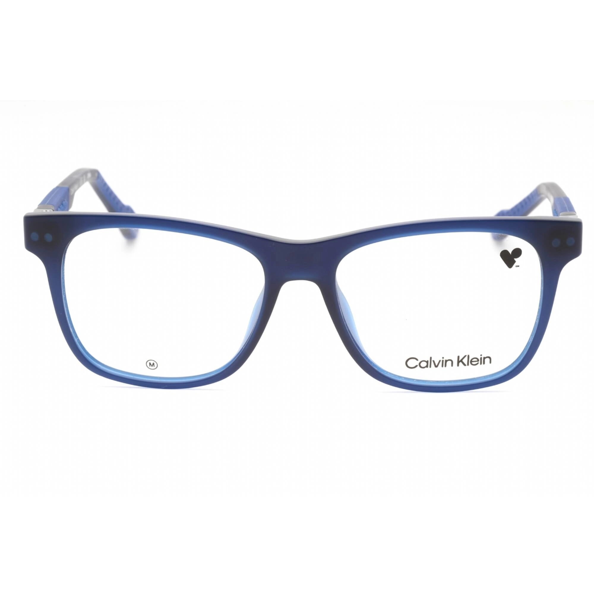 Calvin Klein Men's Eyeglasses - Blue Injected Propionate Square Frame | CK23521 438