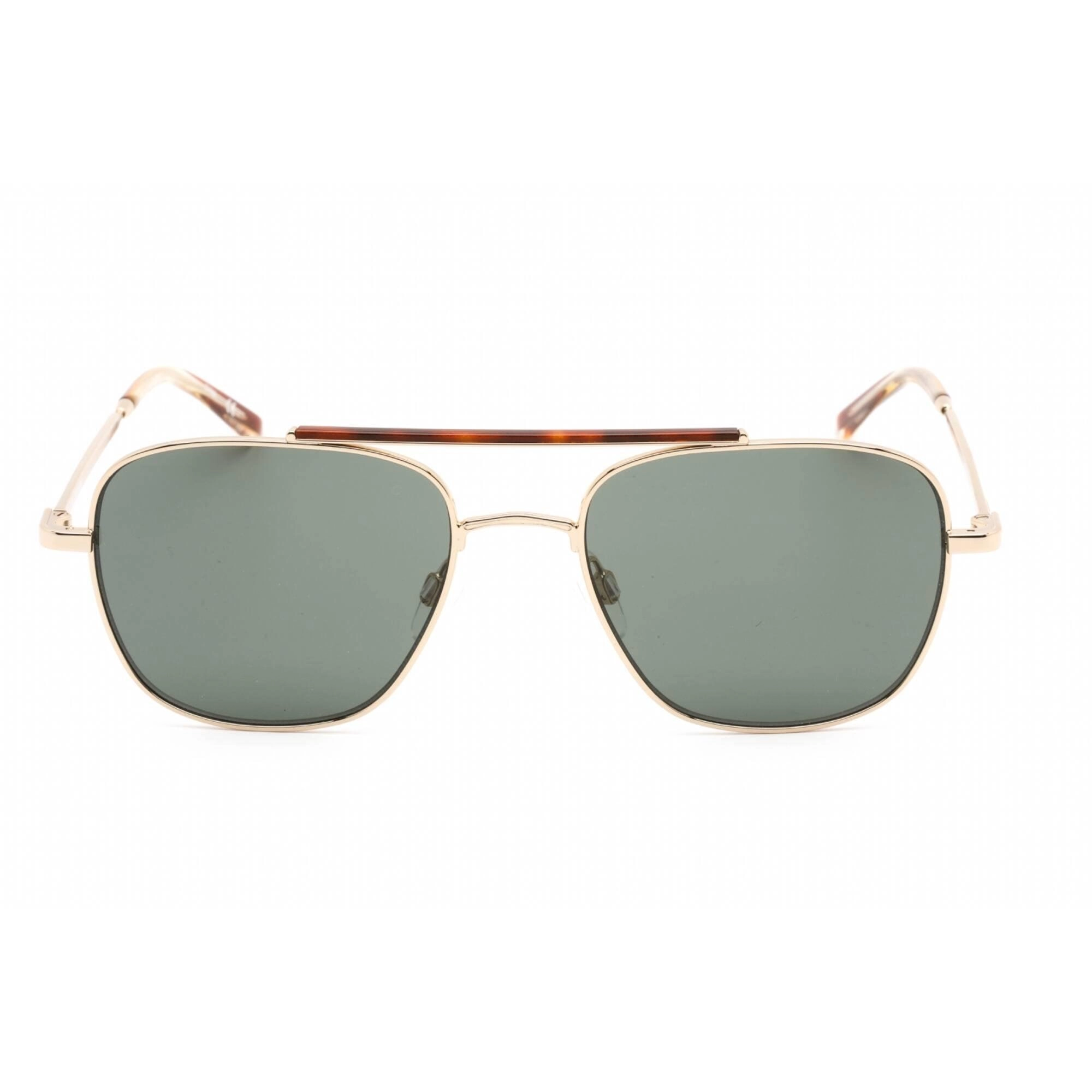 Calvin Klein Men's Sunglasses - Full Rim Gold Metal Rectangular Shape | CK21104S 717