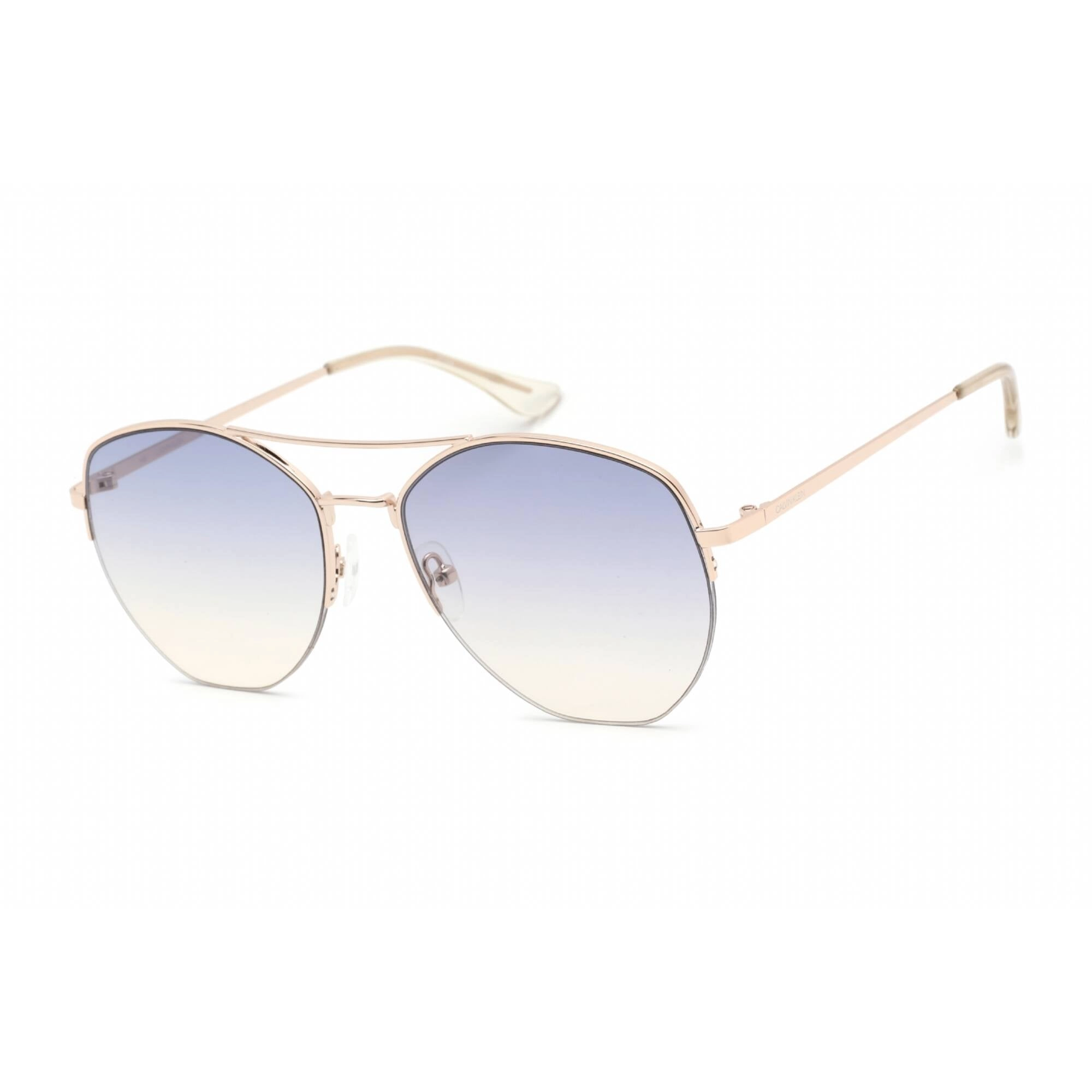 Calvin Klein Retail Women's Sunglasses - Gold Pilot Metal Frame | CK20121S 717
