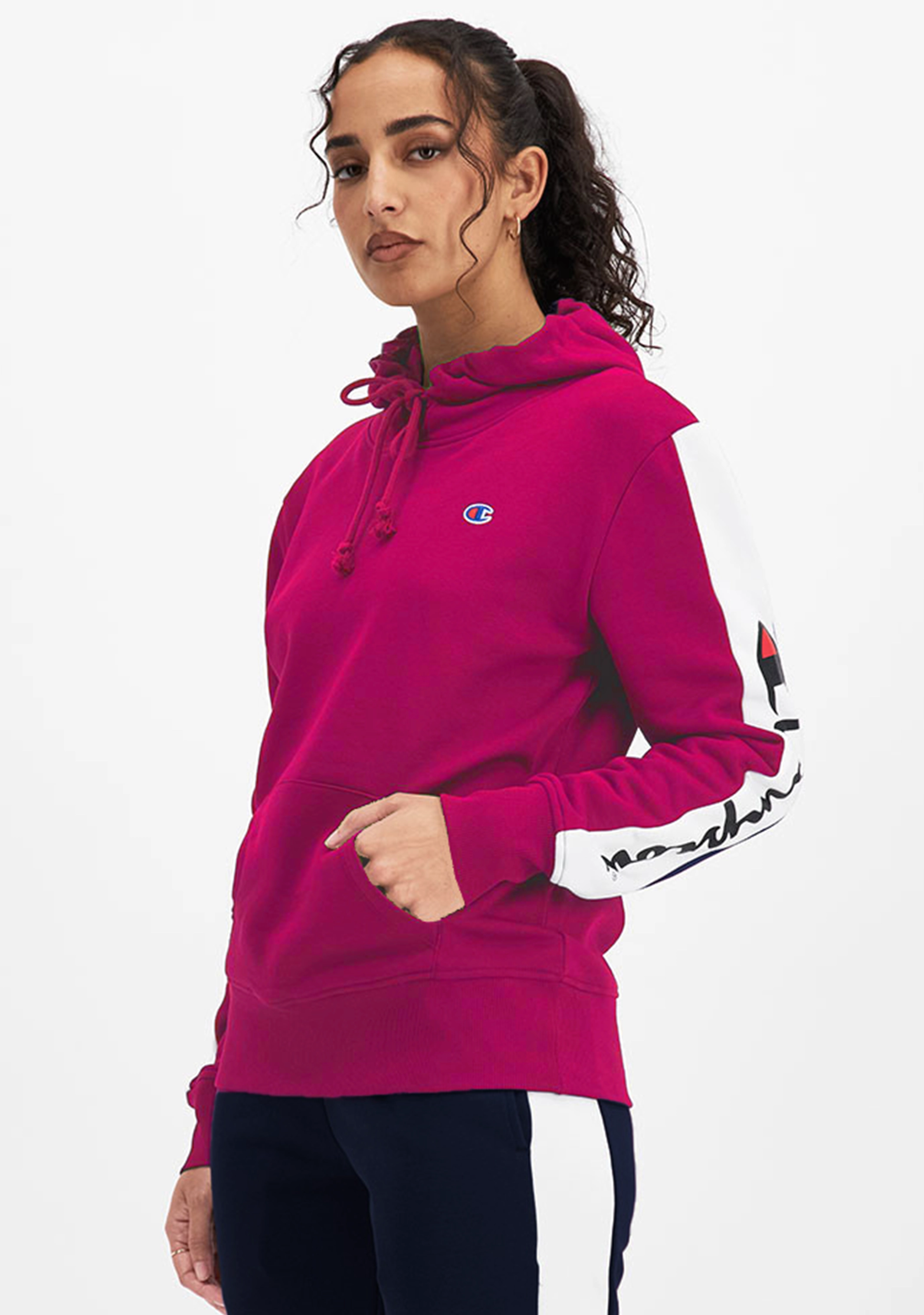 Champion Womens Sporty Panel Hoodie