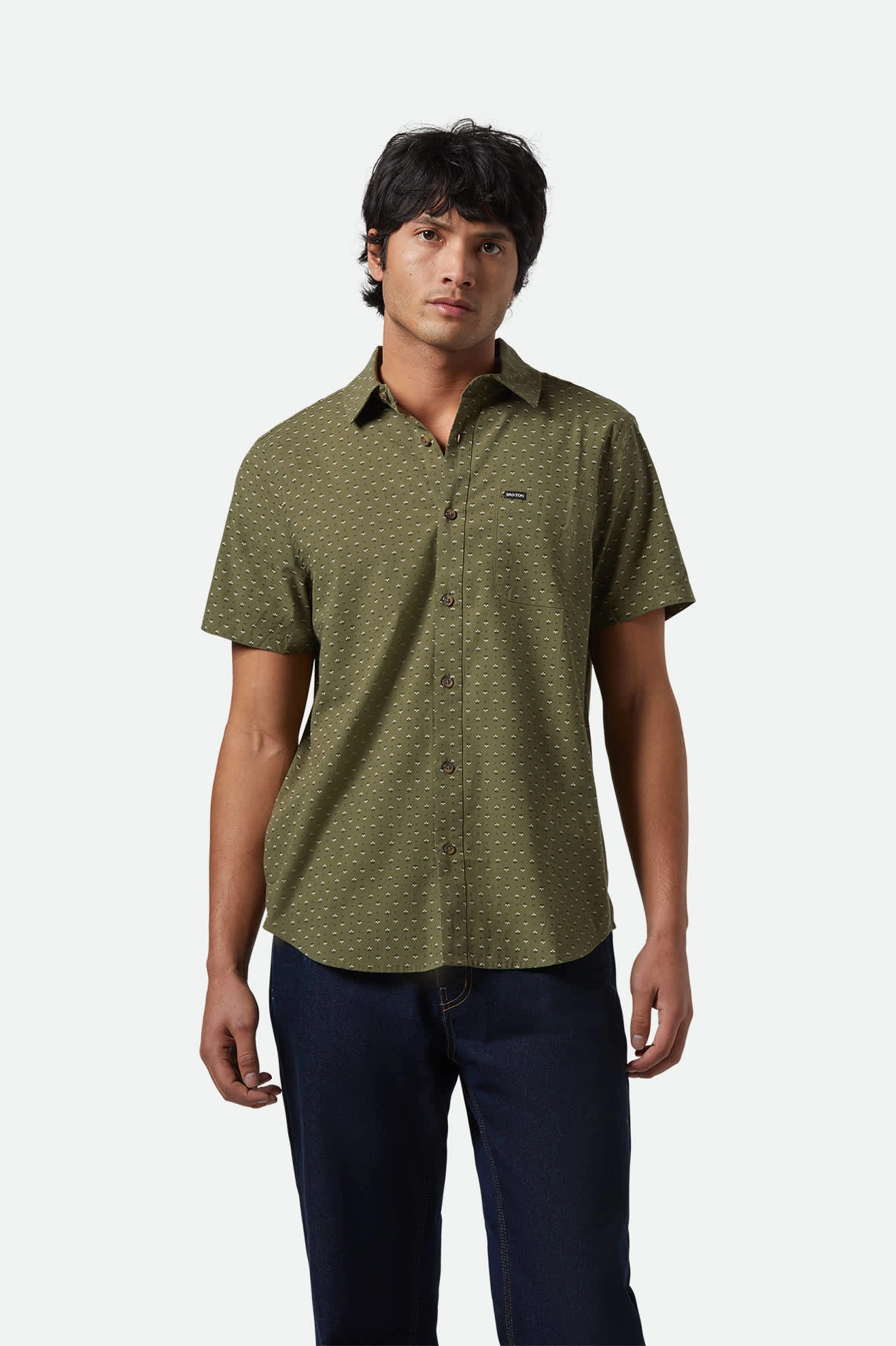 Charter Print S/S Shirt - Ivy Green/Micro Floral