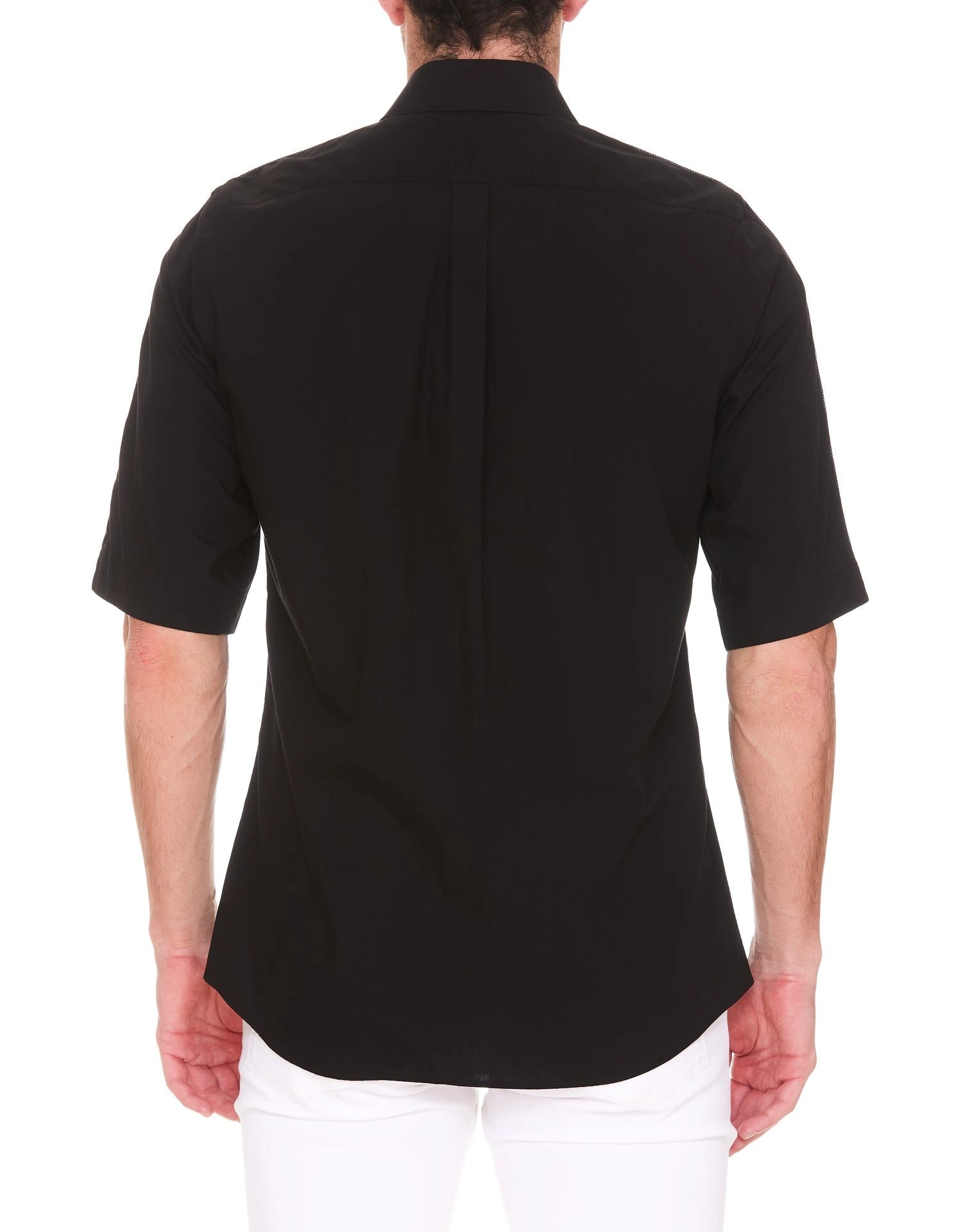 Dolce & Gabbana Logo Panelled Long-Sleeved Shirt