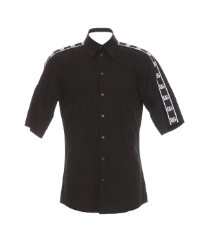 Dolce & Gabbana Logo Panelled Long-Sleeved Shirt