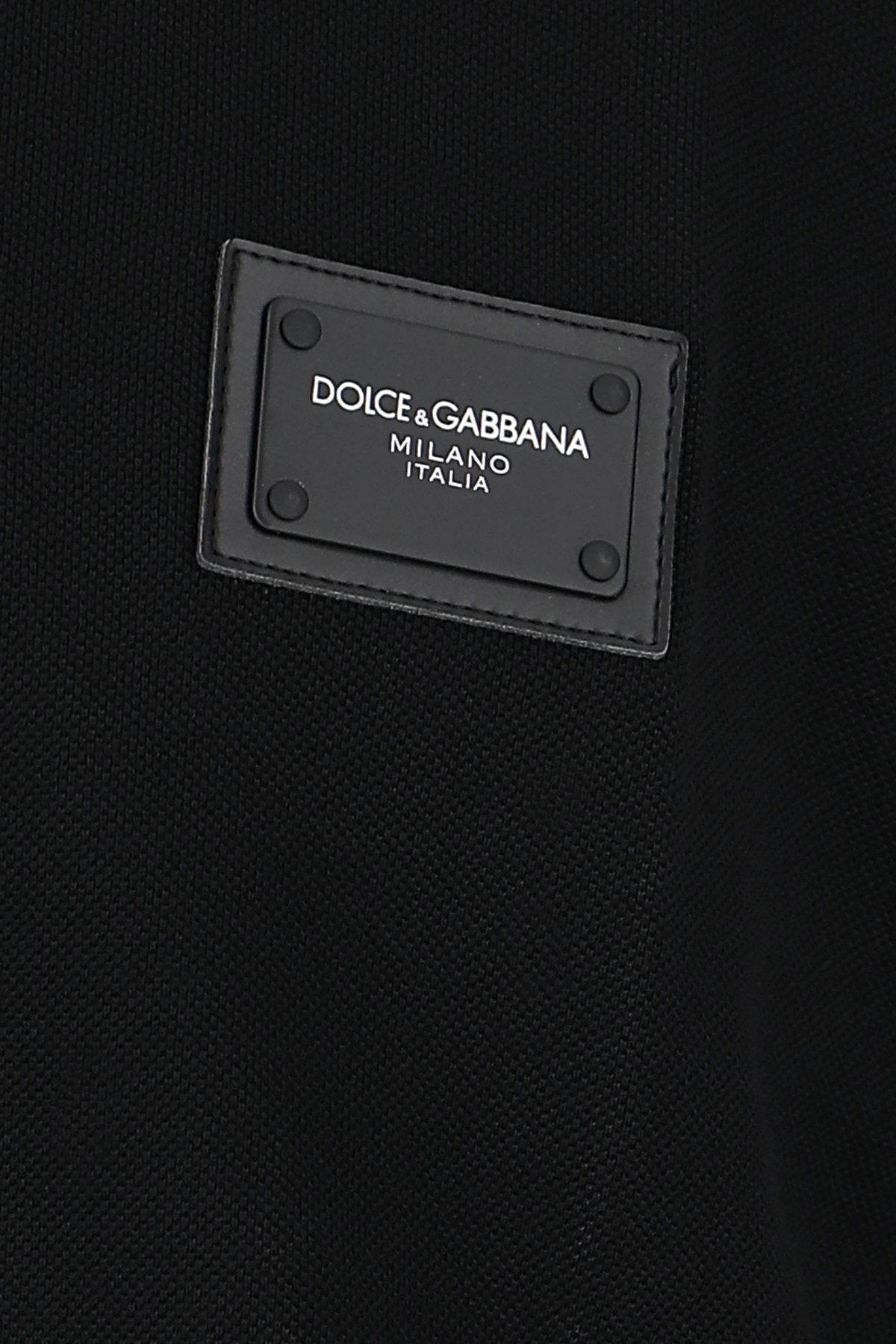 Dolce & Gabbana Logo Patch Polo Shirt