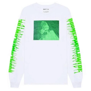 Doomed Give Up Long Sleeve T-Shirt - White