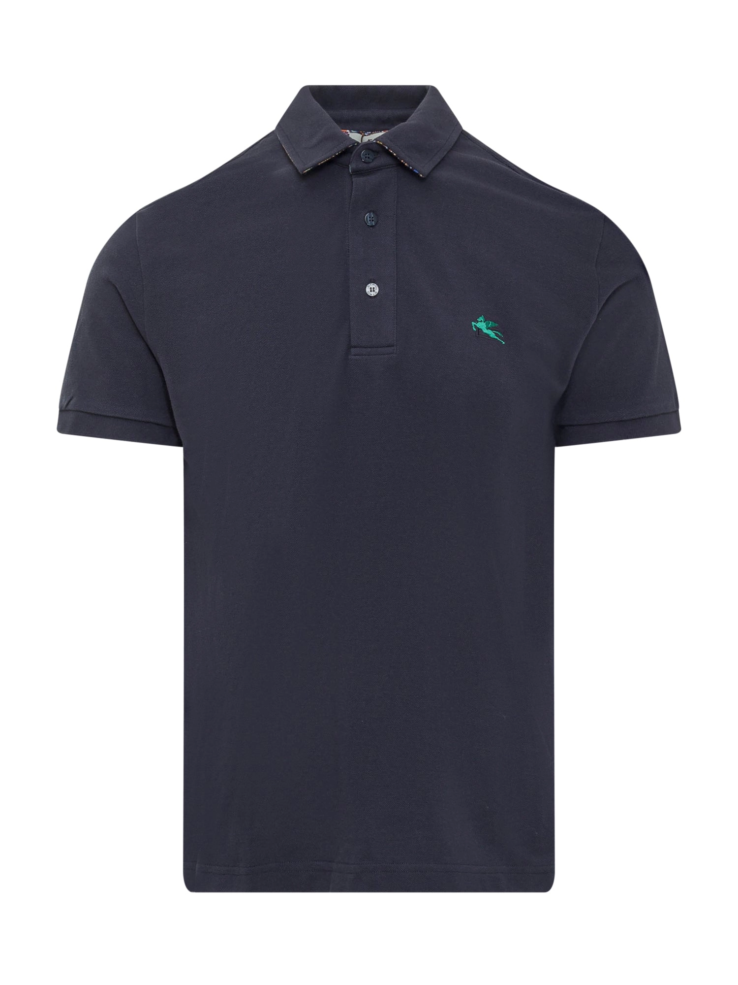 Etro Logo Embroidered Polo Shirt