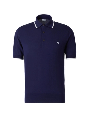 Etro Logo Embroidered Polo Shirt