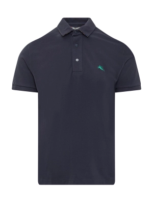 Etro Logo Embroidered Polo Shirt